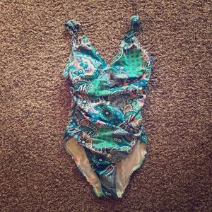 Slimming spanx swimsuit- worn twice, like new!!